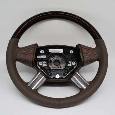 Mercedes Holzlenkrad Holz Lederlenkrad Lenkrad ML w164 steering wheel wood w251