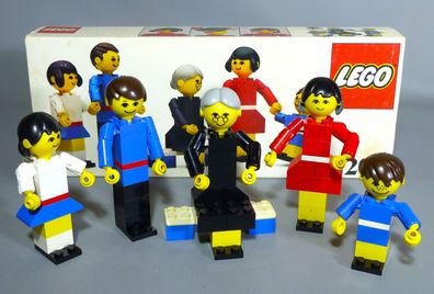 LEGO System Baukasten 200 Familie Frau Kind Mann Oma Enkel in OVP 60er/70er Jahre