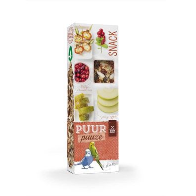 Witte Molen Puur Pauze Wellensittich Sticks Apfel Birne 1x60g