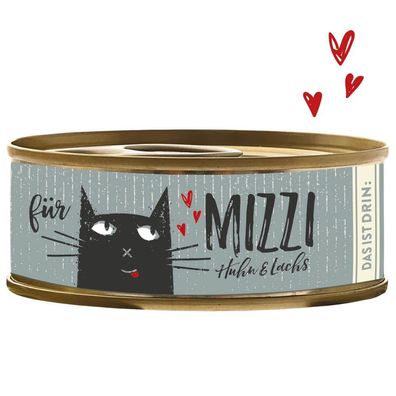 Bubeck Mizzi Huhn & Lachs - Katzen Dosenfutter 6 x 100 g