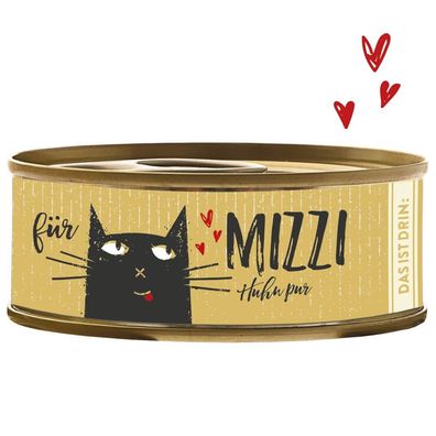 Bubeck Mizzi Huhn pur - Katzen Dosenfutter 6 x 100 g