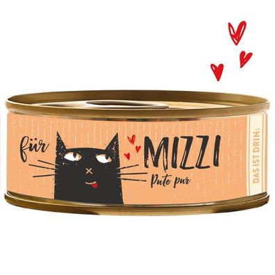 Bubeck Mizzi Pute pur - Katzen Dosenfutter 6 x 100 g