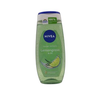 33,84EUR/1l Nivea Dusche Lemongrass &amp; Oil 250ml Flasche Pflegedusche