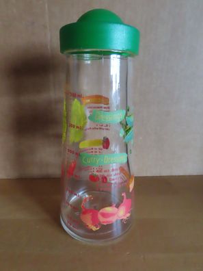 Dressing-Shaker Salatsoßen Mixer Glas mit Rezepten 350ml Anzeige TCM
