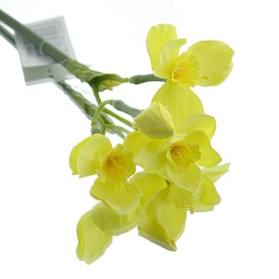 GASPER Botanische Narzisse Gelb mehrblütig 42 cm - Kunstblumen