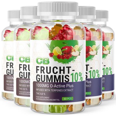 CB Fruchtgummis | Pflanzenwirkstoff 1000mg O-Active Plus | 60 Gummis