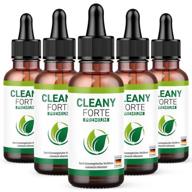 Cleany Forte Premium - 30ml Inhalt - Tropfen radionisch informiert