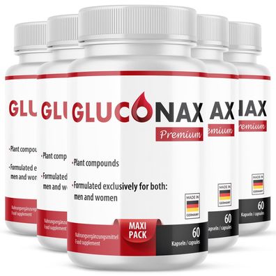 Gluconax Kapseln Premium- für Männer & Frauen | 60 Kapseln Monatsvorrat
