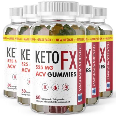 Keto Fx Gummies | Keto Gummibärchen 60 Stück Inhalt pro Dose | Fruchtgummies