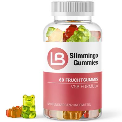 Slimmingo Gummibärchen - Fruchtgummies mit natürlichem Pflanzenaroma - 60 Stück