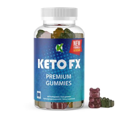 Keto FX Premium Gummies | 60 Fruchtgummies | für Männer und Frauen