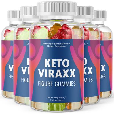 Ketoviraxx Figur Gummies / mit wertvollen Inhaltsstoffen und 60 Gummis pro Packung