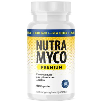 Nutra Myco Kapseln -mit natürlichem Pflanzenaroma-für Männer und Frauen - 90 Kapseln
