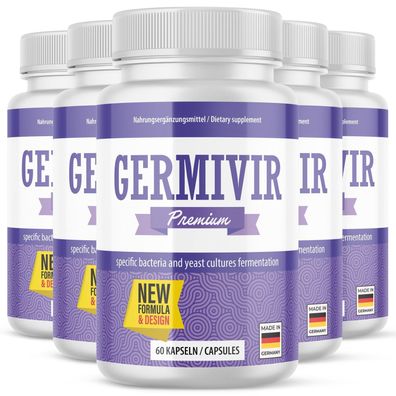 Germivir Premium (60 Kapseln) | Geschmacksneutral - Für Männer und Frauen