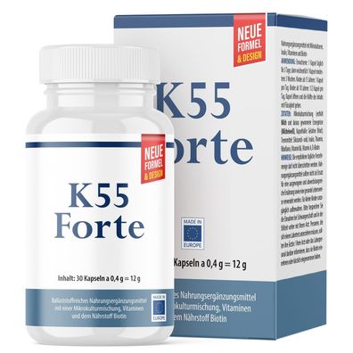K55 Forte Kapseln | Qualität für Mann und Frau | 30 Kapseln
