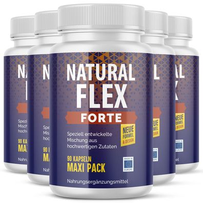 Natural Flex Forte Kapseln - Qualität für Männer und Frauen - 90 Kapseln Maxipack