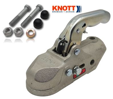 KNOTT K35-A bis 3500kg Kugelkupplung Ø50mm rund 2x M14 mit Schraubensatz