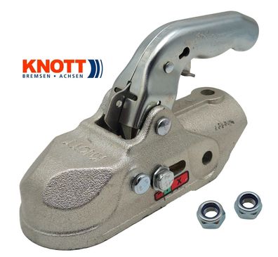 KNOTT K35-A bis 3500kg Kugelkupplung Ø50mm rund 2x 12,5mm mit Muttern