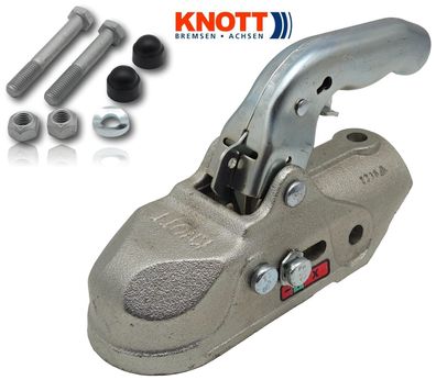 KNOTT K27-A bis 2700kg Kugelkupplung Ø50mm rund 2x M12 mit Schrauben