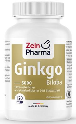Ginkgo Biloba 5000, 100mg - 120 caps