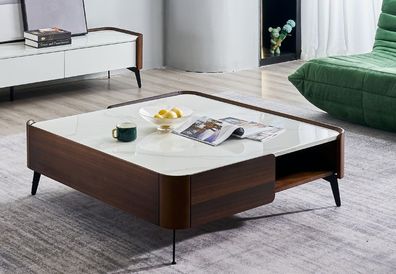 Luxus Italien Kaffee Wohnzimmer Tisch Echt Holz Designer Tische Möbel