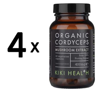 4 x Organic Cordyceps Extract, 400mg - 60 vcaps