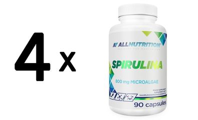 4 x Spirulina - 90 caps