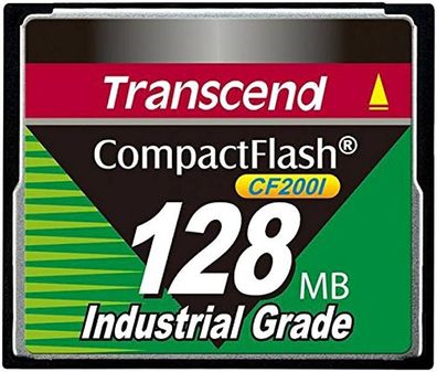 128 MB Transcend Industrial CompactFlash CF Compact Flash 128MB TS128MCF200I
