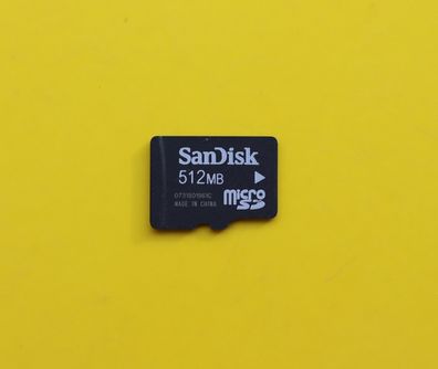 NEU: 512 MB SanDisk microSD micro SD Secure Digital 512MB Speicherkarte SDSDQ-512