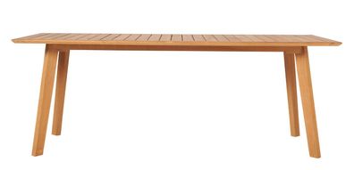 Luna Tisch rechteckig 217x90 cm aus Teakholz Beine Teakholz