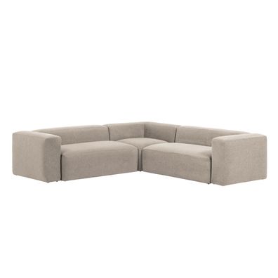 Sofa Beige Blok 4-Sitzer 290 x 290 cm