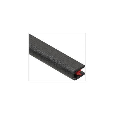 Niedax Kantenschutzband, mit Stahlauflage Kunststoff PVC-weich, schwarz (RKB...