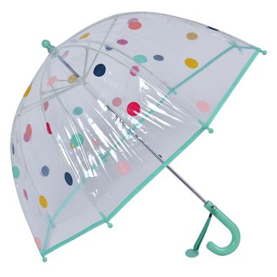 Juleeze Kinderregenschirm Ø 65x65 cm Grün Kunststoff Punkte