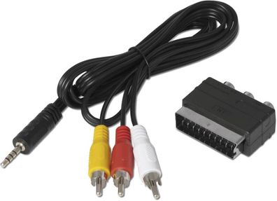 TechniSat Adapterset Klinke-Cinch/ SCART für TechniSat-Receiver, schwarz (00...