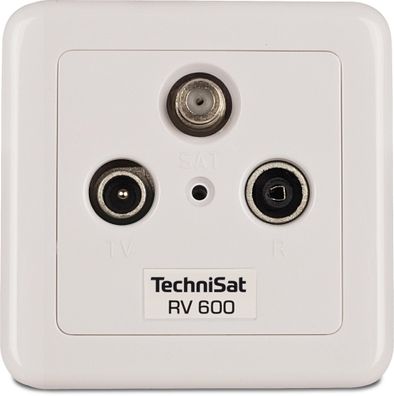 TechniSat TechniPro 600-10 Antennensteckdose, weiß