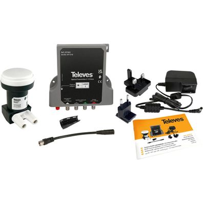 Televes KLT1310 Kit: Wideband-LNB + optischer Sender, 2xSAT, 1310nm (237412)