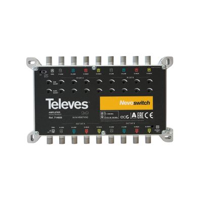 Televes MS927VGQ NevoSwitch Verstärker, 9 Eingänge, 27dB (714609)