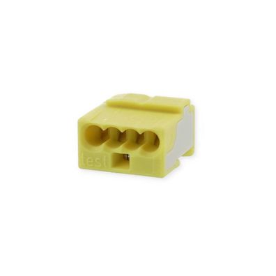 Wago 243-304 Micro-Verbindungsdosenklemmen, 4-Leiter-Klemme, 0,6-0,8 mm, gel...
