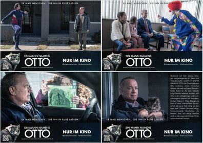 Ein Mann namens Otto - 4 Original Kino-Aushangfotos - Tom Hanks - Filmposter