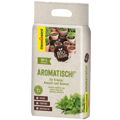 Floragard® BIO-ERDE Aromatisch!® für Kräuter Anzucht und Aussaat 3 Liter
