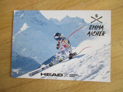 Skistar Emma Aicher - Autogrammkarte!!!