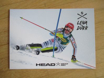 Skistar Lena Dürr - Autogrammkarte!!!