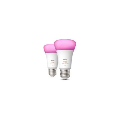 Philips Hue White & Color Ambiance E27 Lampe, Doppelpack, A60, 806lm, 4000K ...