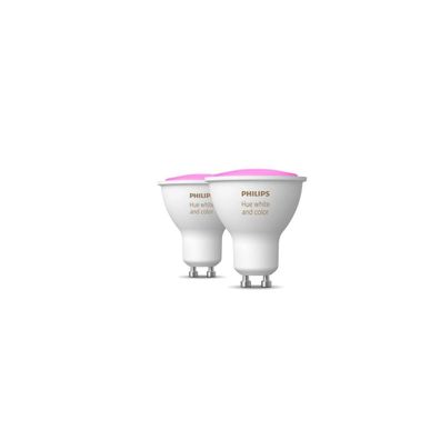 Philips Hue White & Color Ambiance LED Spot, 5,7W, GU10, 350lm, Doppelpack (...