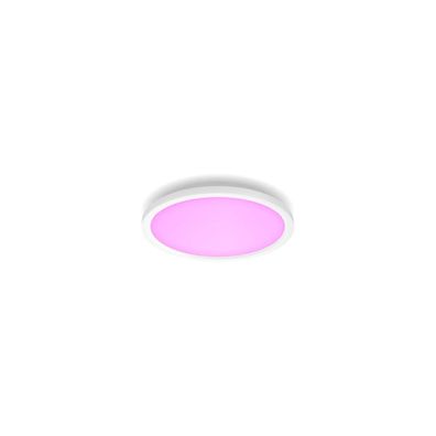 Philips Hue White & Color Ambiance Surimu Runde LED Panelleuchte, 2850lm, 40...