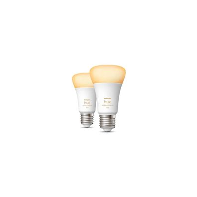 Philips Hue White Ambiance E27 Lampe, Doppelpack, A60, 9W, 806lm, 4000K (929...