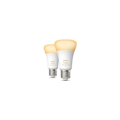 Philips Hue White Ambiance LED Lampe, Doppelpack, 11W, E27, A60, 1055lm, 400...