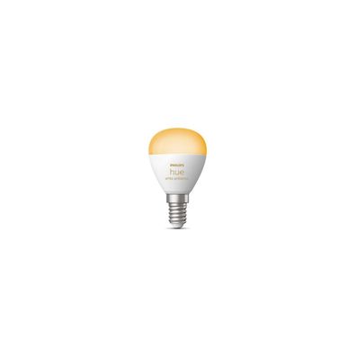 Philips Hue White Ambiance LED Lampe, Tropfenform, 5,1W, E14, 470lm (9290035...
