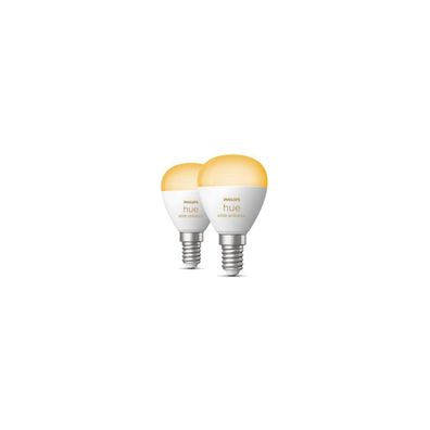 Philips Hue White Ambiance LED Lampe, Tropfenform, 5,1W, E14, 470lm (9290035...