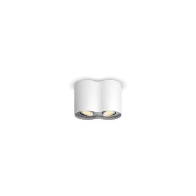 Philips Hue White Ambiance Pillar LED Zweierspot, Dimmschalter, GU10, 10W, 7...